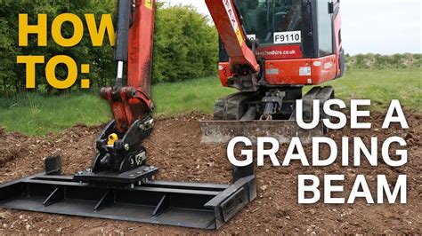 how to grade with a mini digger|how to grade with a mini bucket.